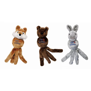KONG® Wubba™ Friends - zabawka dla psa do gryzienia, szarpania i aportowania z piszczałką
